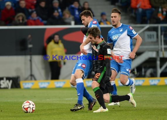 1. Fußball Bundesliga TSG 1899 Hoffenheim -SV Werder Bremen in der Wirsol Rhein Neckar Arena Sinsheim 04.02.2015  (© Fotostand / Loerz)