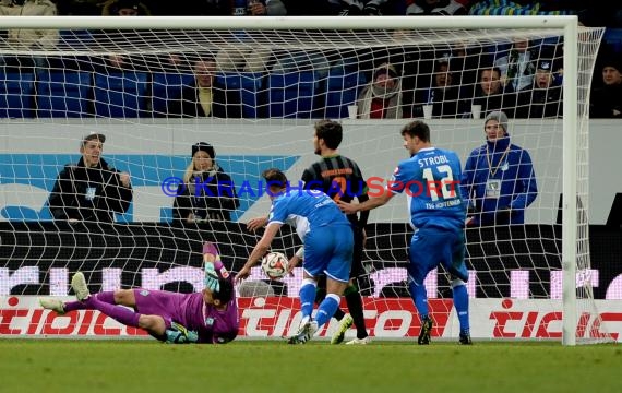 1. Fußball Bundesliga TSG 1899 Hoffenheim -SV Werder Bremen in der Wirsol Rhein Neckar Arena Sinsheim 04.02.2015  (© Fotostand / Loerz)