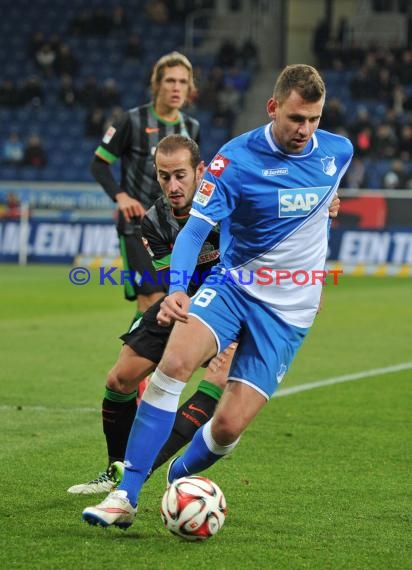 1. Fußball Bundesliga TSG 1899 Hoffenheim -SV Werder Bremen in der Wirsol Rhein Neckar Arena Sinsheim 04.02.2015  (© Fotostand / Loerz)