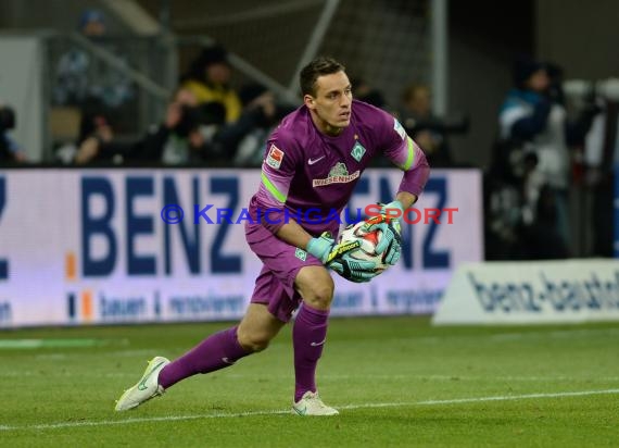 1. Fußball Bundesliga TSG 1899 Hoffenheim -SV Werder Bremen in der Wirsol Rhein Neckar Arena Sinsheim 04.02.2015  (© Fotostand / Loerz)