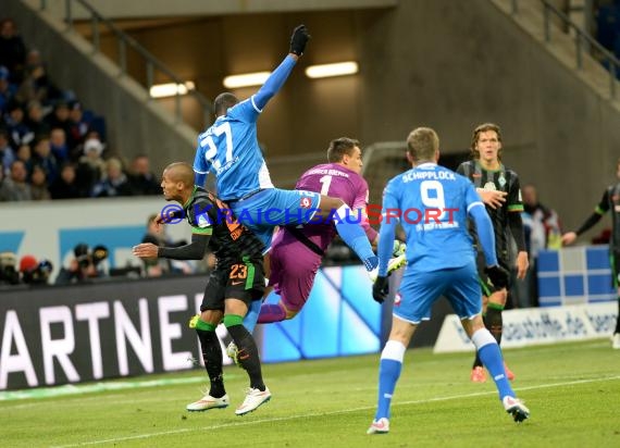 1. Fußball Bundesliga TSG 1899 Hoffenheim -SV Werder Bremen in der Wirsol Rhein Neckar Arena Sinsheim 04.02.2015  (© Fotostand / Loerz)