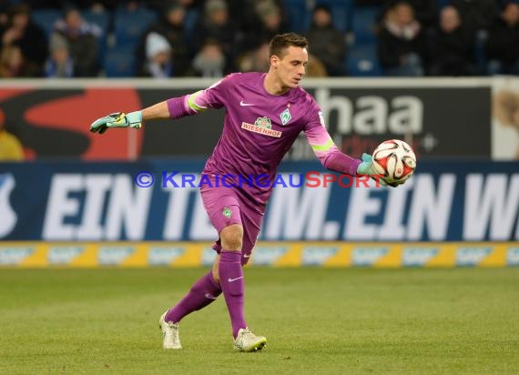 1. Fußball Bundesliga TSG 1899 Hoffenheim -SV Werder Bremen in der Wirsol Rhein Neckar Arena Sinsheim 04.02.2015  (© Fotostand / Loerz)