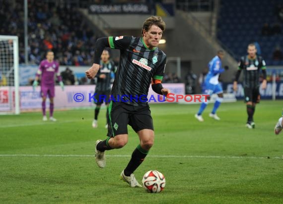 1. Fußball Bundesliga TSG 1899 Hoffenheim -SV Werder Bremen in der Wirsol Rhein Neckar Arena Sinsheim 04.02.2015  (© Fotostand / Loerz)