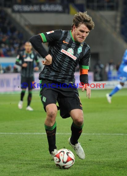 1. Fußball Bundesliga TSG 1899 Hoffenheim -SV Werder Bremen in der Wirsol Rhein Neckar Arena Sinsheim 04.02.2015  (© Fotostand / Loerz)