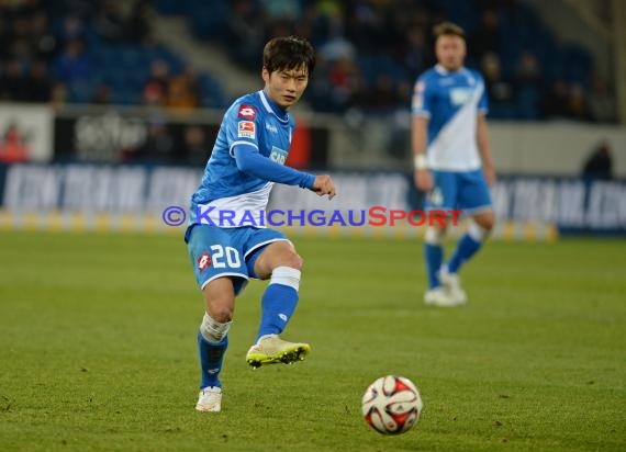 1. Fußball Bundesliga TSG 1899 Hoffenheim -SV Werder Bremen in der Wirsol Rhein Neckar Arena Sinsheim 04.02.2015  (© Fotostand / Loerz)