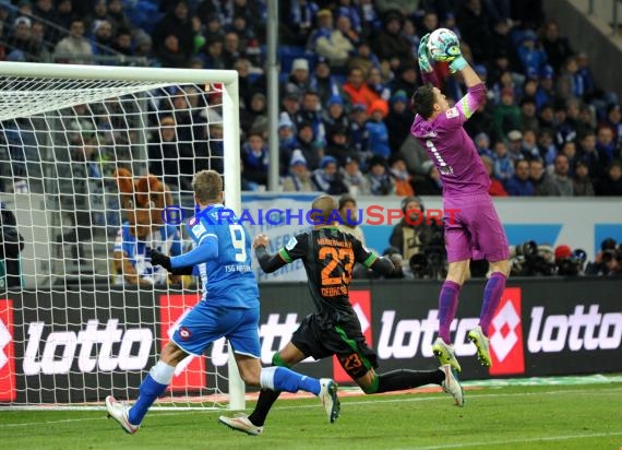 1. Fußball Bundesliga TSG 1899 Hoffenheim -SV Werder Bremen in der Wirsol Rhein Neckar Arena Sinsheim 04.02.2015  (© Fotostand / Loerz)