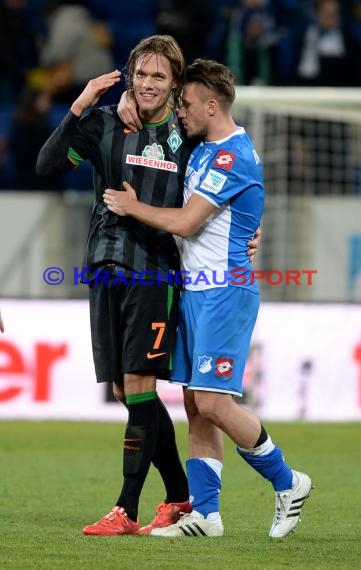 1. Fußball Bundesliga TSG 1899 Hoffenheim -SV Werder Bremen in der Wirsol Rhein Neckar Arena Sinsheim 04.02.2015  (© Fotostand / Loerz)