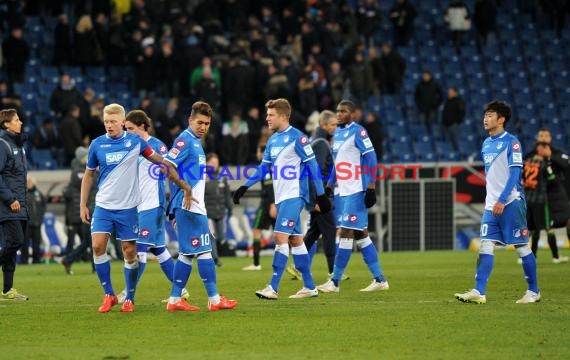 1. Fußball Bundesliga TSG 1899 Hoffenheim -SV Werder Bremen in der Wirsol Rhein Neckar Arena Sinsheim 04.02.2015  (© Fotostand / Loerz)