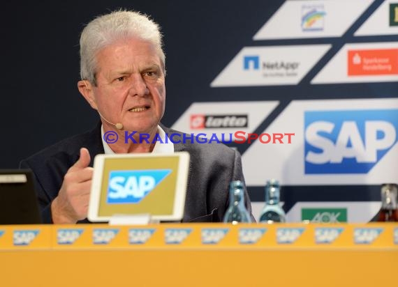 TSG 1899 Hoffenheim Pressekonferenz mit Dietmar Hopp in der Wirsol Rhein-Neckar Arena in Sinsheim 13.02.2015 (© Siegfried Lörz)