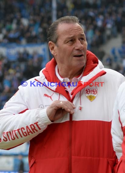 1. Fußball Bundesliga TSG 1899 Hoffenheim -VfB Stuttgart in der Wirsol Rhein Neckar Arena Sinsheim 14.02.2015  (© Fotostand / Loerz)