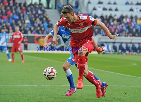 1. Fußball Bundesliga TSG 1899 Hoffenheim -VfB Stuttgart in der Wirsol Rhein Neckar Arena Sinsheim 14.02.2015  (© Fotostand / Loerz)