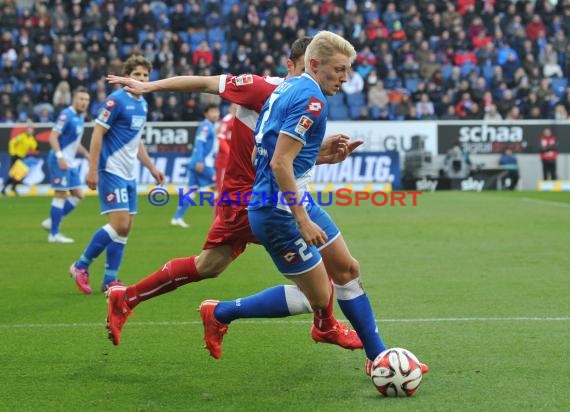 1. Fußball Bundesliga TSG 1899 Hoffenheim -VfB Stuttgart in der Wirsol Rhein Neckar Arena Sinsheim 14.02.2015  (© Fotostand / Loerz)