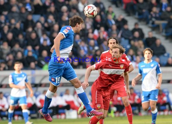 1. Fußball Bundesliga TSG 1899 Hoffenheim -VfB Stuttgart in der Wirsol Rhein Neckar Arena Sinsheim 14.02.2015  (© Fotostand / Loerz)