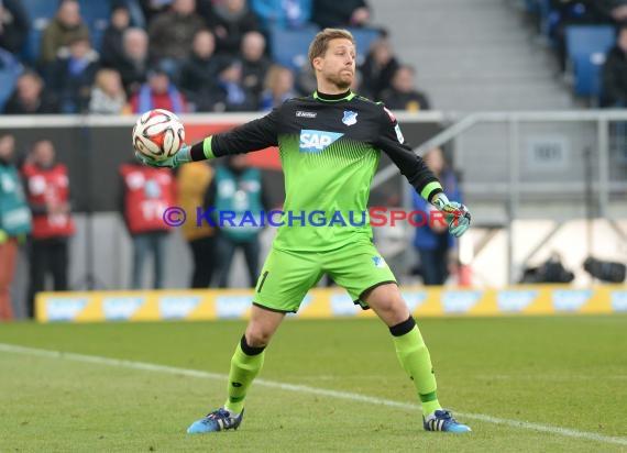 1. Fußball Bundesliga TSG 1899 Hoffenheim -VfB Stuttgart in der Wirsol Rhein Neckar Arena Sinsheim 14.02.2015  (© Fotostand / Loerz)