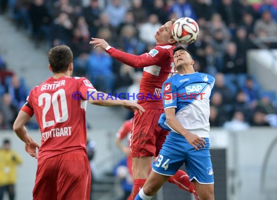 1. Fußball Bundesliga TSG 1899 Hoffenheim -VfB Stuttgart in der Wirsol Rhein Neckar Arena Sinsheim 14.02.2015  (© Fotostand / Loerz)