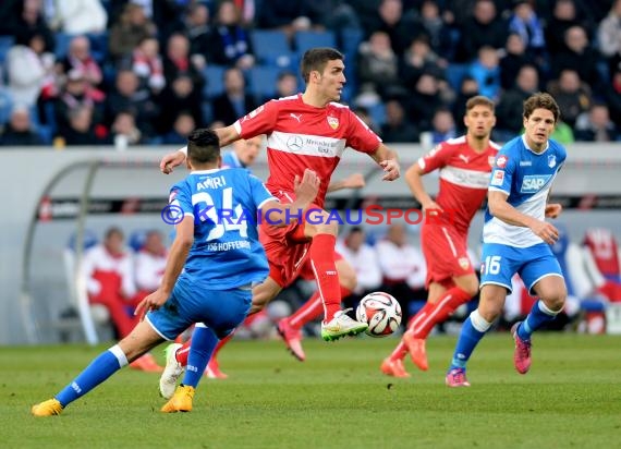 1. Fußball Bundesliga TSG 1899 Hoffenheim -VfB Stuttgart in der Wirsol Rhein Neckar Arena Sinsheim 14.02.2015  (© Fotostand / Loerz)