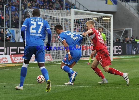 1. Fußball Bundesliga TSG 1899 Hoffenheim -VfB Stuttgart in der Wirsol Rhein Neckar Arena Sinsheim 14.02.2015  (© Fotostand / Loerz)