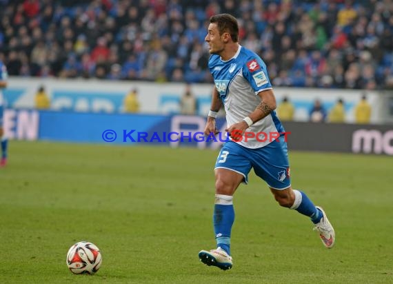 1. Fußball Bundesliga TSG 1899 Hoffenheim -VfB Stuttgart in der Wirsol Rhein Neckar Arena Sinsheim 14.02.2015  (© Fotostand / Loerz)