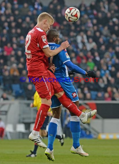 1. Fußball Bundesliga TSG 1899 Hoffenheim -VfB Stuttgart in der Wirsol Rhein Neckar Arena Sinsheim 14.02.2015  (© Fotostand / Loerz)