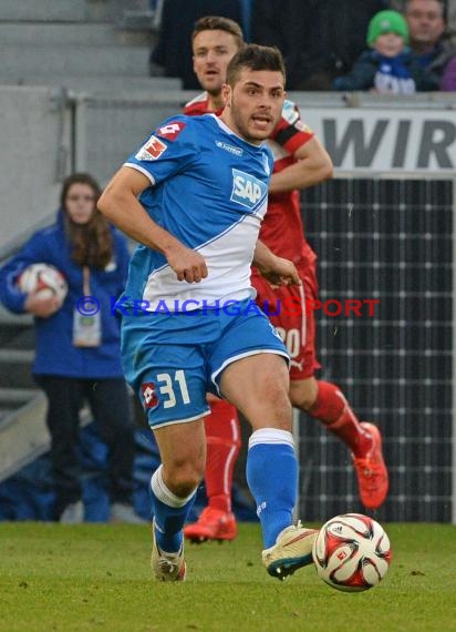 1. Fußball Bundesliga TSG 1899 Hoffenheim -VfB Stuttgart in der Wirsol Rhein Neckar Arena Sinsheim 14.02.2015  (© Fotostand / Loerz)