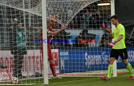 1. Fußball Bundesliga TSG 1899 Hoffenheim -VfB Stuttgart in der Wirsol Rhein Neckar Arena Sinsheim 14.02.2015  (© Fotostand / Loerz)