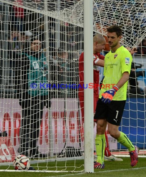 1. Fußball Bundesliga TSG 1899 Hoffenheim -VfB Stuttgart in der Wirsol Rhein Neckar Arena Sinsheim 14.02.2015  (© Fotostand / Loerz)