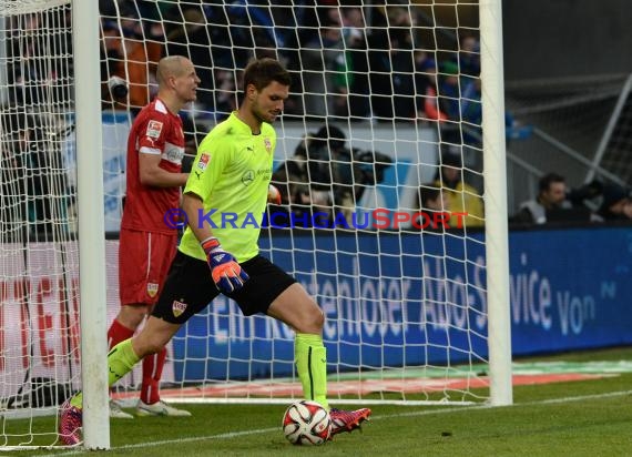 1. Fußball Bundesliga TSG 1899 Hoffenheim -VfB Stuttgart in der Wirsol Rhein Neckar Arena Sinsheim 14.02.2015  (© Fotostand / Loerz)