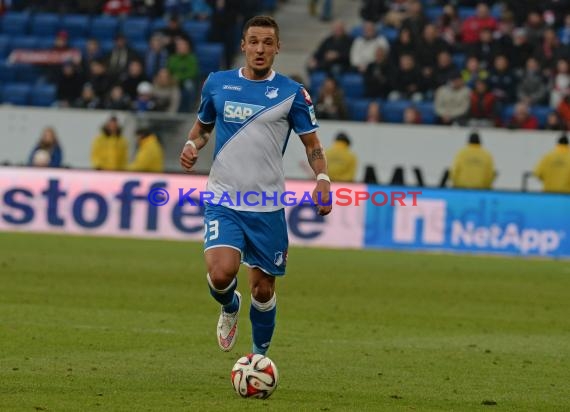 1. Fußball Bundesliga TSG 1899 Hoffenheim -VfB Stuttgart in der Wirsol Rhein Neckar Arena Sinsheim 14.02.2015  (© Fotostand / Loerz)