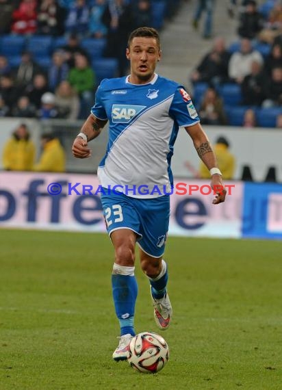 1. Fußball Bundesliga TSG 1899 Hoffenheim -VfB Stuttgart in der Wirsol Rhein Neckar Arena Sinsheim 14.02.2015  (© Fotostand / Loerz)