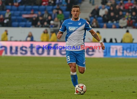 1. Fußball Bundesliga TSG 1899 Hoffenheim -VfB Stuttgart in der Wirsol Rhein Neckar Arena Sinsheim 14.02.2015  (© Fotostand / Loerz)