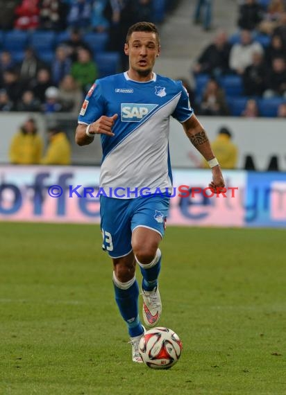 1. Fußball Bundesliga TSG 1899 Hoffenheim -VfB Stuttgart in der Wirsol Rhein Neckar Arena Sinsheim 14.02.2015  (© Fotostand / Loerz)