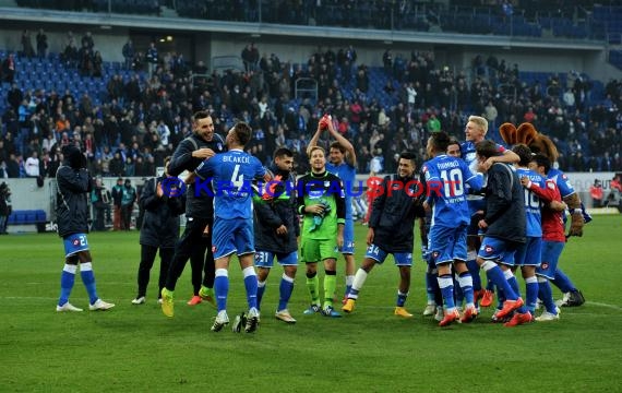 1. Fußball Bundesliga TSG 1899 Hoffenheim -VfB Stuttgart in der Wirsol Rhein Neckar Arena Sinsheim 14.02.2015  (© Fotostand / Loerz)