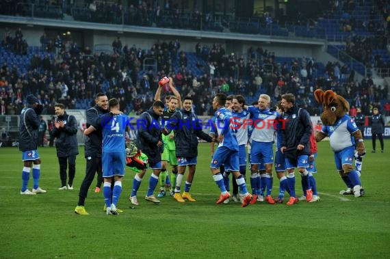 1. Fußball Bundesliga TSG 1899 Hoffenheim -VfB Stuttgart in der Wirsol Rhein Neckar Arena Sinsheim 14.02.2015  (© Fotostand / Loerz)