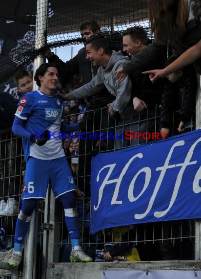 1. Fußball Bundesliga TSG 1899 Hoffenheim -VfB Stuttgart in der Wirsol Rhein Neckar Arena Sinsheim 14.02.2015  (© Fotostand / Loerz)