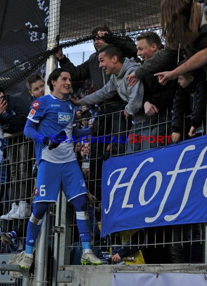 1. Fußball Bundesliga TSG 1899 Hoffenheim -VfB Stuttgart in der Wirsol Rhein Neckar Arena Sinsheim 14.02.2015  (© Fotostand / Loerz)