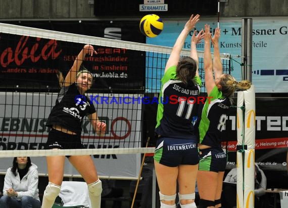 Volleyball Damen 3. Liga Süd SV Sinsheim gegen SSC Bad Vilbel 09.01.2016 (© Siegfried)