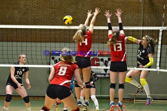 Volleyball Damen 3. Liga Süd SV Sinsheim gegen BSP MTV Stuttgart 27.02.2016 (© Siegfried)