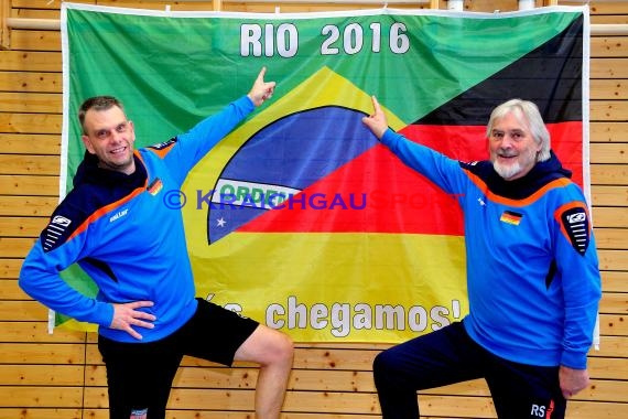 Sitz-Volleyball Nationalmannschaft Training mit Rudi Sonnenbichler am 28.02.2016 (© Siegfried)