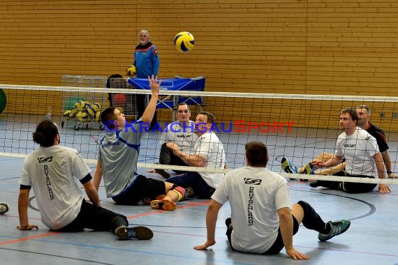 Sitz-Volleyball Nationalmannschaft Training mit Rudi Sonnenbichler am 28.02.2016 (© Siegfried)