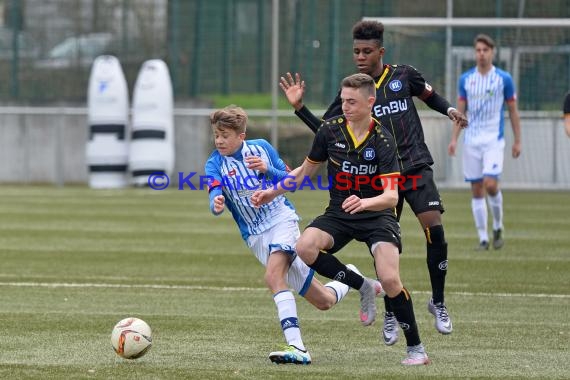 EnBW-Oberliga B-Junioren BaWü TSG 1899 Hoffenheim II gegen Karlsruher SC II 02.04.2016 (© Siegfried Lörz)