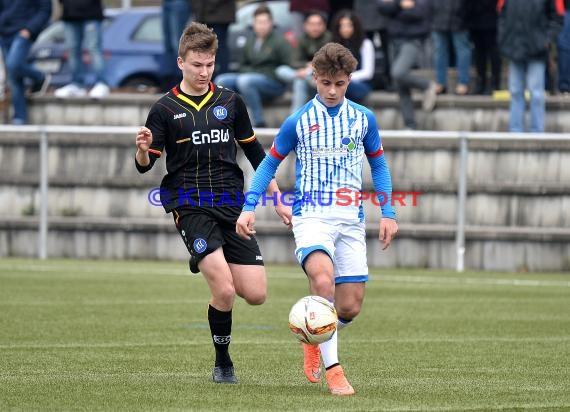 EnBW-Oberliga B-Junioren BaWü TSG 1899 Hoffenheim II gegen Karlsruher SC II 02.04.2016 (© Siegfried Lörz)