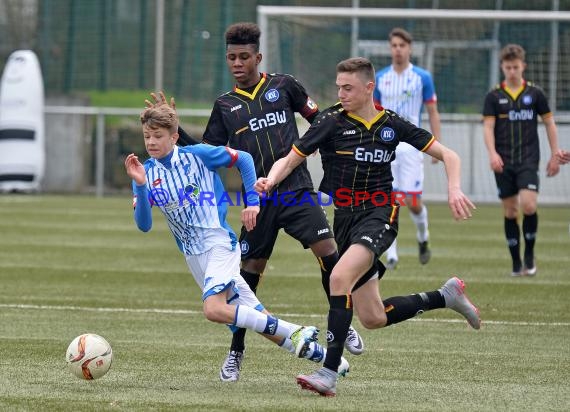 EnBW-Oberliga B-Junioren BaWü TSG 1899 Hoffenheim II gegen Karlsruher SC II 02.04.2016 (© Siegfried Lörz)