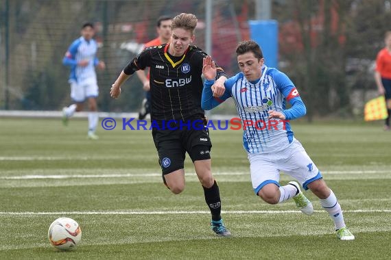 EnBW-Oberliga B-Junioren BaWü TSG 1899 Hoffenheim II gegen Karlsruher SC II 02.04.2016 (© Siegfried Lörz)