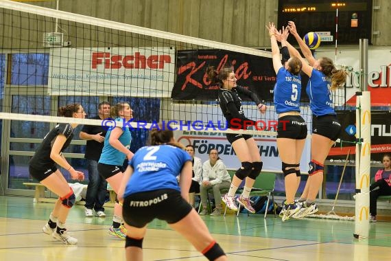 Volleyball Damen 3. Liga Süd SV Sinsheim gegen TSG Heidelberg-Rohrbach 10.04.2016 (© Siegfried)