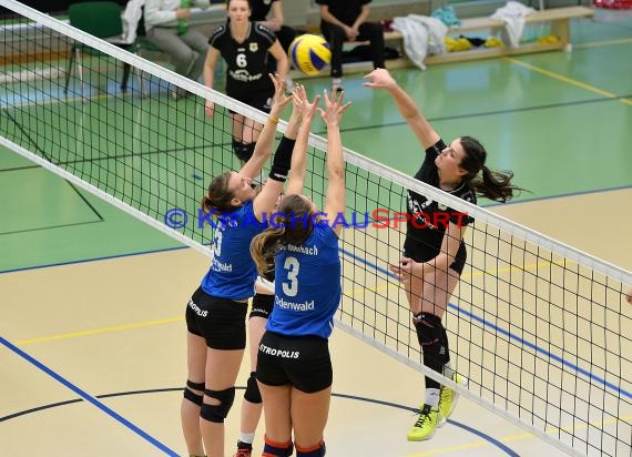 Volleyball Damen 3. Liga Süd SV Sinsheim gegen TSG Heidelberg-Rohrbach 10.04.2016 (© Siegfried)