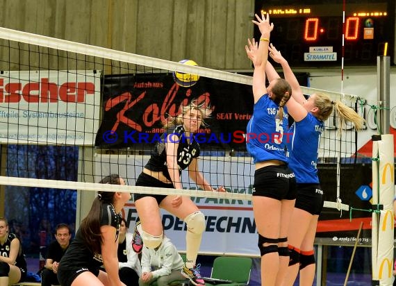 Volleyball Damen 3. Liga Süd SV Sinsheim gegen TSG Heidelberg-Rohrbach 10.04.2016 (© Siegfried)