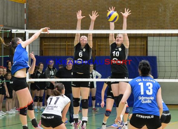 Volleyball Damen 3. Liga Süd SV Sinsheim gegen TSG Heidelberg-Rohrbach 10.04.2016 (© Siegfried)