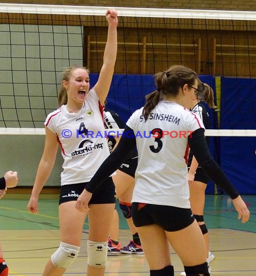 Volleyball Damen 3. Liga Süd SV Sinsheim gegen SG Bretzenheim 14.01.2017 (© Siegfried)