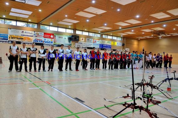 1. Bundesliga Süd Bogenschützen 4. Wettkampftag bei der SSG Vogel Östringen als Gastgeber  in der Stadthalle in Östringen (© Siegfried Lörz)