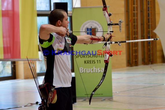 1. Bundesliga Süd Bogenschützen 4. Wettkampftag bei der SSG Vogel Östringen als Gastgeber  in der Stadthalle in Östringen (© Siegfried Lörz)